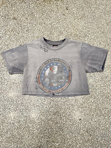 Harley-Davidson Vintage 90s Cropped Tee Sun Faded ABC Vintage 