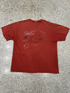 Harley Davidson Vintage 90s Wanted Super Faded Red ABC Vintage 