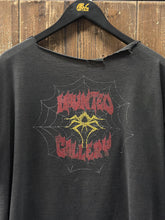 Load image into Gallery viewer, Haunted Gallery Vintage 90s Boxy Cropped Tee Faded Black ABC Vintage 