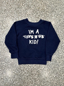 I'm A Toys "R" Us Kid Vintage 90s Youth Crewneck Navy ABC Vintage 