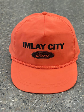 Imlay City Ford Vintage 90s Snapback Neon Orange ABC Vintage 