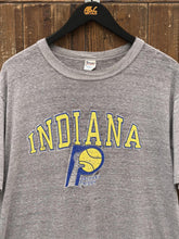 Load image into Gallery viewer, Indiana Pacers Vintage 80s Paper Thin Champion Tee Grey ABC Vintage 