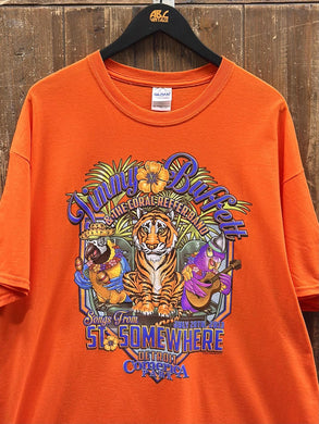 Jimmy Buffett Vintage 2013 Comerica Park Detroit Concert Tee Orange ABC Vintage 