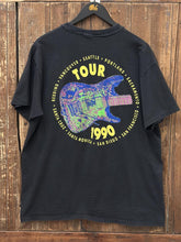 Load image into Gallery viewer, Joe Satriani Vintage 1990 Flying In A Blue Dream Tour Tee Black ABC Vintage 