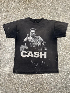 Johnny Cash Vintage 2000s Sun Faded Painted Tee ABC Vintage 