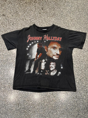 Johnny Hallyday Vintage 90s Faded Black ABC Vintage 