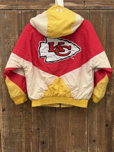 Load image into Gallery viewer, Kansas City Chiefs Vintage 90s Youth Pro Line Hooded Jacket ABC Vintage 