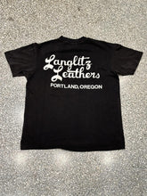 Load image into Gallery viewer, Langlitz Leathers Portland Oregon Vintage 90s Bike Tee Black ABC Vintage 