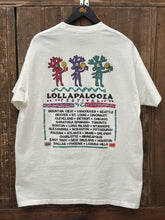 Load image into Gallery viewer, Lollapalooza Vintage 1992 Anvil Tag Tee White Red Green Purple ABC Vintage 