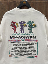 Load image into Gallery viewer, Lollapalooza Vintage 1992 Anvil Tag Tee White Red Green Purple ABC Vintage 