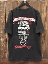 Load image into Gallery viewer, Lollapalooza Vintage 1992 Dragonfly Giant Tag Tee Faded Black ABC Vintage 