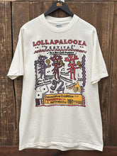 Load image into Gallery viewer, Lollapalooza Vintage 1992 Tee Faded White Purple Red ABC Vintage 