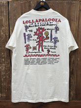 Load image into Gallery viewer, Lollapalooza Vintage 1992 Tee Faded White Purple Red ABC Vintage 