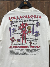Load image into Gallery viewer, Lollapalooza Vintage 1992 Tee Faded White Purple Red ABC Vintage 