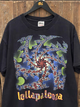 Load image into Gallery viewer, Lollapalooza Vintage 1993 Earth Tee Faded Black ABC Vintage 