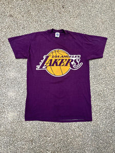 Los Angeles Lakers Vintage 90s Logo 7 Tee Paper Thin Purple ABC Vintage 