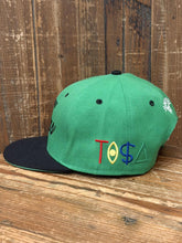 Load image into Gallery viewer, Los Angeles Raiders Vintage 90s TI$A Custom Snapback Green Black ABC Vintage 
