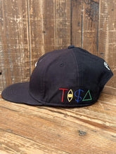 Load image into Gallery viewer, Los Angeles Raiders Vintage 90s TI$A Custom Snapback Sun Faded Black ABC Vintage 
