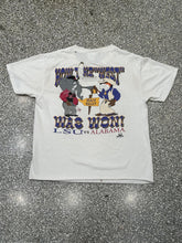 Load image into Gallery viewer, LSU vs Alabama Vintage 1996 Death Valley Tee Thrashed Cropped Tee Cream ABC Vintage 