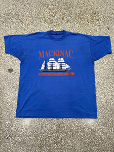 Mackinac Island Vintage 90s Tee Blue ABC Vintage 