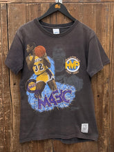 Load image into Gallery viewer, Magic Johnson Vintage 1989-1990 Back to Back MVP Salem Tee Sun Faded Black ABC Vintage 