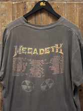 Load image into Gallery viewer, Megadeth Vintage 1990 Tour Boxy Brockum Tag Tee Super Faded Black ABC Vintage 