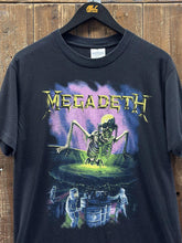 Load image into Gallery viewer, Megadeth Vintage 90s Contaminated Tee Black Paper Thin Black ABC Vintage 