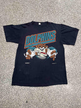Load image into Gallery viewer, Miami Dolphins Vintage 1991 Taz Faded Black ABC Vintage 