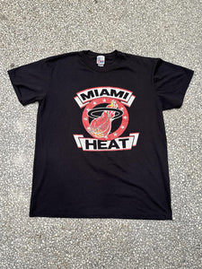 Miami Heat Vintage 90s Paper Thin Faded Black ABC Vintage 