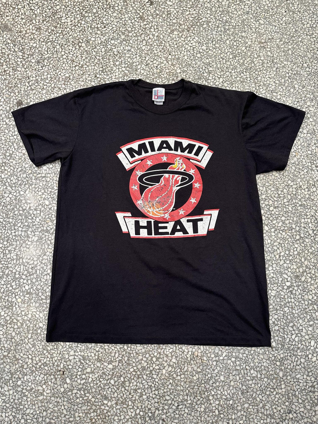 Miami Heat Vintage 90s Paper Thin Faded Black ABC Vintage 