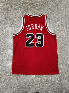 Michael Jordan Chicago Bulls Vintage 2000 Nike Basketball Jersey Red ABC Vintage 