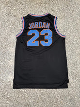 Load image into Gallery viewer, Michael Jordan Space Jam Vintage 90s Champion Tune Squad Basketball Jersey Black ABC Vintage 