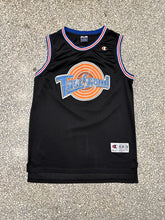 Load image into Gallery viewer, Michael Jordan Space Jam Vintage 90s Champion Tune Squad Basketball Jersey Black ABC Vintage 