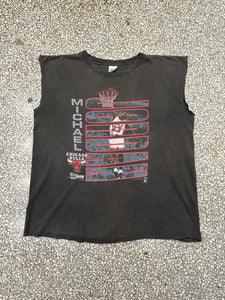 Michael Jordan Vintage 1990 Cutoff Salem Tee Sun Faded ABC Vintage 