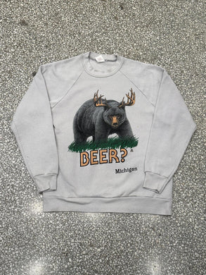 Michigan Beer? Vintage 1985 Crewneck Grey ABC Vintage 