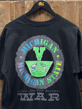 Load image into Gallery viewer, Michigan-MSU Party Weekend Where Football Becomes War Vintage 90s Tee Black ABC Vintage 
