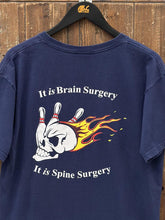 Load image into Gallery viewer, Michigan Neurosurgery Vintage 90s Surgery Tee Navy ABC Vintage 