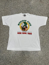 Load image into Gallery viewer, Michigan State Spartans Vintage 1988 Rose Bowl Big 10 Champs Screen Stars Tag White ABC Vintage 