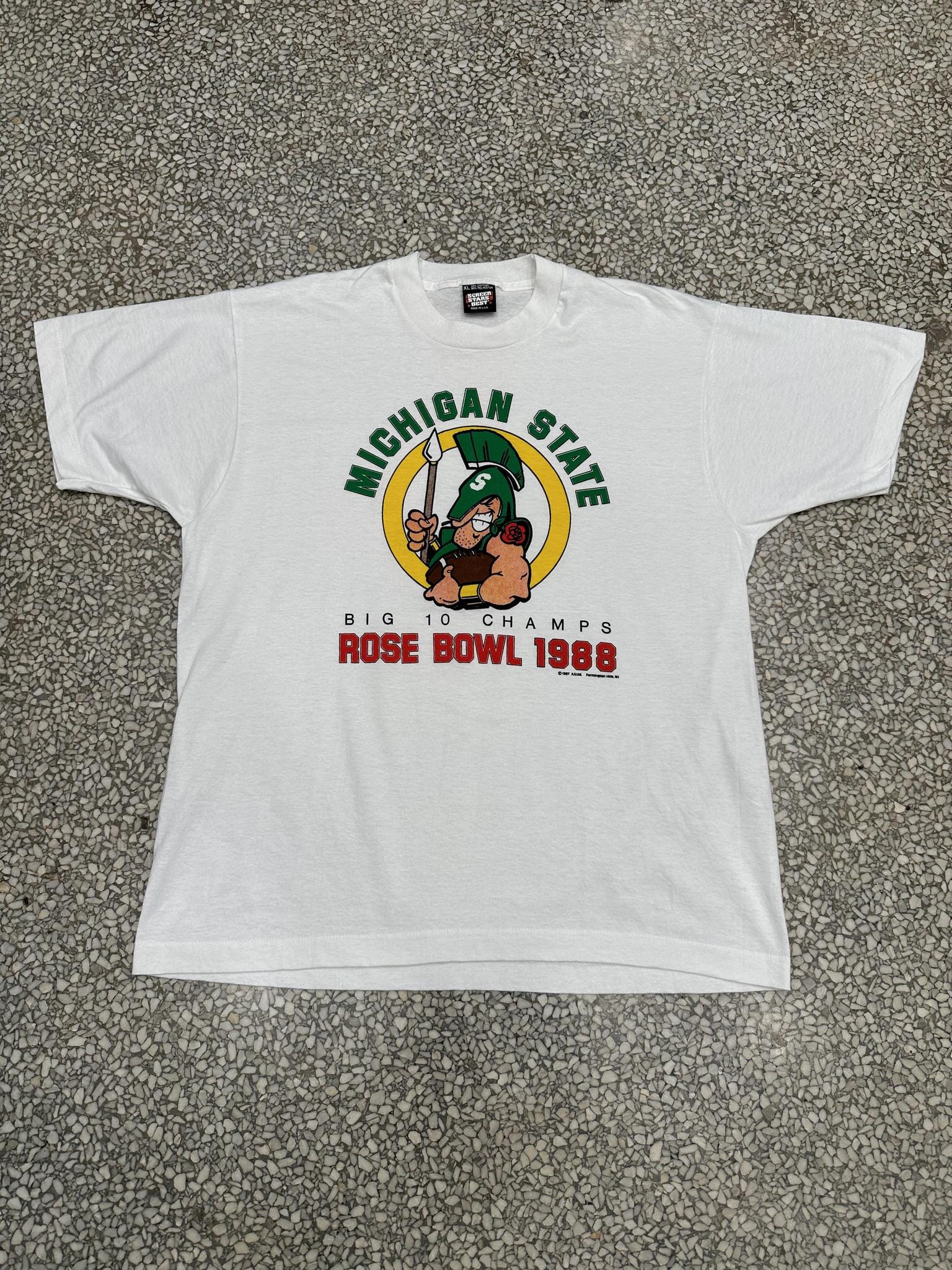 Vtg Screen Stars 80s shops MSU Spartans Tshirt