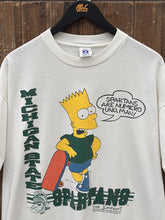 Load image into Gallery viewer, Michigan State Spartans Vintage 1990 Bart Simpson Logo 7 Tee White ABC Vintage 
