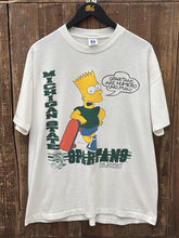 Load image into Gallery viewer, Michigan State Spartans Vintage 1990 Bart Simpson Logo 7 Tee White ABC Vintage 