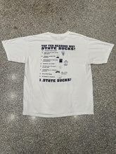 Load image into Gallery viewer, Michigan State Sucks Vintage 90s Tee Faded White ABC Vintage 