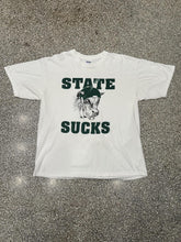 Load image into Gallery viewer, Michigan State Sucks Vintage 90s Tee Faded White ABC Vintage 