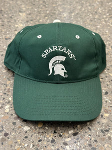 Michigan State Vintage 90s Spartans Snapback Green ABC Vintage 