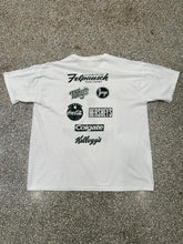 Load image into Gallery viewer, Michigan State Vintage 90s Sparty&#39;s 3 Point Club Russell Tee White ABC Vintage 