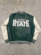 Load image into Gallery viewer, Michigan State Vintage 90s Wool Leather Varsity Jacket ABC Vintage 