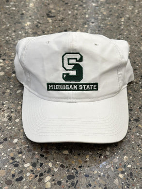 Michigan State Vintage S Logo Snapback White ABC Vintage 