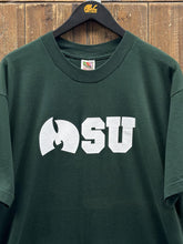 Load image into Gallery viewer, Michigan State Wu-Tang Logo Vintage 90s Tee Green ABC Vintage 