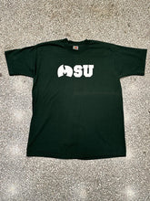 Load image into Gallery viewer, Michigan State Wu-Tang Logo Vintage 90s Tee Green ABC Vintage 