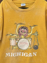 Load image into Gallery viewer, Michigan Vintage 1979 Sesame Street Animal Champion Tee Faded Yellow ABC Vintage 